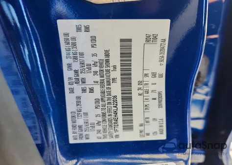 2019 Ford Ranger Xl z USA, uszkodzony, nr VIN 1FTER4EH4KLA22036